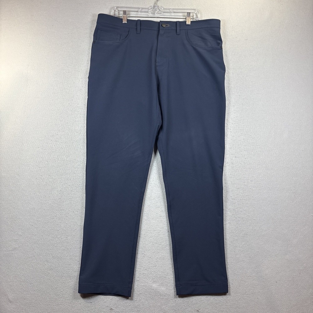 Public Rec Pants Mens 38x32 Chino Navy Performance Stretch Workday 5 Pockets